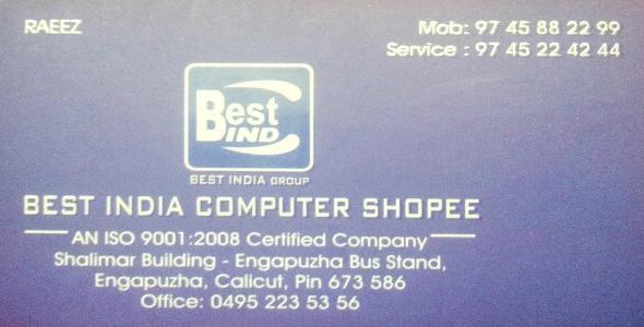 BEST INDIA COMPUTER SHOPEE, LAPTOP & COMPUTER SERVICES,  service in Engapuzha, Kozhikode