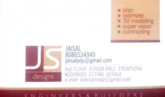 JS DESIGNS, BUILDERS & DEVELOPERS,  service in Engapuzha, Kozhikode