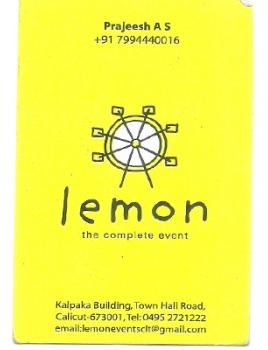 LEMON, EVENT MANAGEMENT,  service in Kozhikode Town, Kozhikode