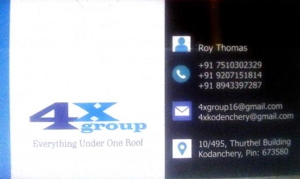 4X GROUP, ELECTRONICS,  service in Kondenchery, Kozhikode