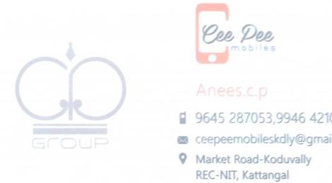 CEE PEE, MOBILE SHOP,  service in Koduvally, Kozhikode