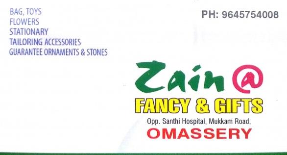 ZAIN  FANCY And GIFT, FANCY & COSTUMES,  service in Omassery, Kozhikode