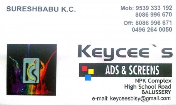 KEYCEE S, ADVERTISMENT,  service in Balussery, Kozhikode