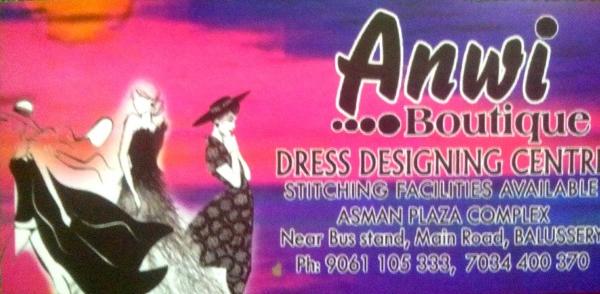 ANWI, BOUTIQUE,  service in Balussery, Kozhikode