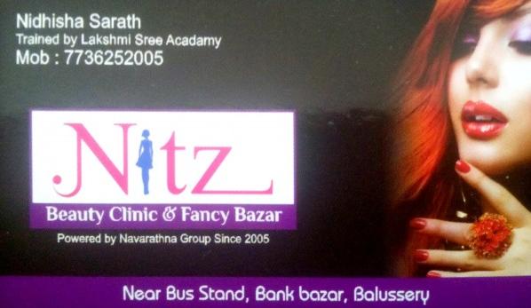 NITZ BEAUTY CLINIC AND FANCY BAZAR, BEAUTY PARLOUR,  service in Balussery, Kozhikode