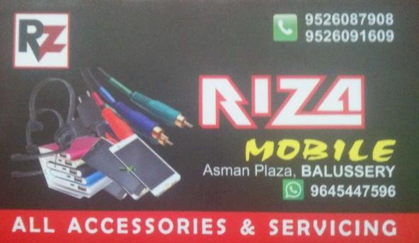 RIZA MOBILE, MOBILE SHOP,  service in Balussery, Kozhikode