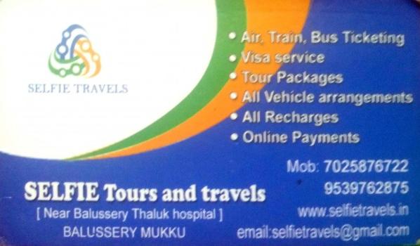 SELFIE Tours And Travels, TOURS & TRAVELS,  service in Balussery, Kozhikode