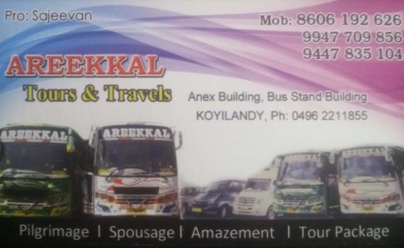 AREEKKAL TOURS and TRAVELS, TOURS & TRAVELS,  service in Koyilandy, Kozhikode