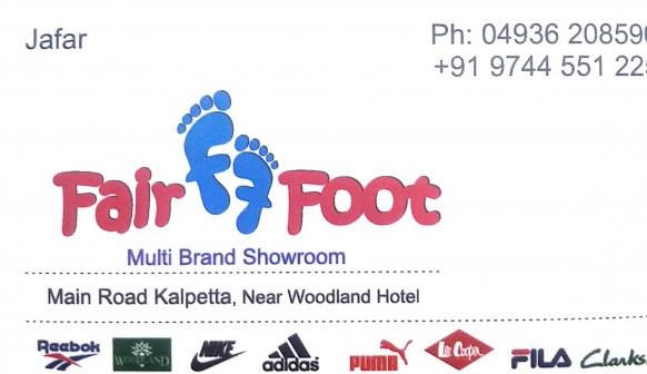 FAIR FOOT Multi Brand Showroom, FOOTWEAR SHOP,  service in Kalpetta, Wayanad
