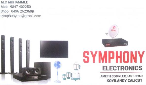 SYMPHONY, ELECTRONICS,  service in Koyilandy, Kozhikode