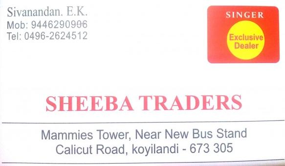 SHEEBA TRADERS, HOME APPLIANCES,  service in Koyilandy, Kozhikode