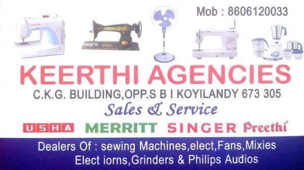 KEERTHI AGENCIES, HOME APPLIANCES,  service in Koyilandy, Kozhikode