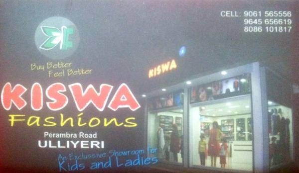 KISWA Fashions, BOUTIQUE,  service in Ulliyeri, Kozhikode