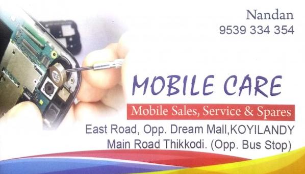 MOBILE CARE, MOBILE SHOP,  service in Koyilandy, Kozhikode