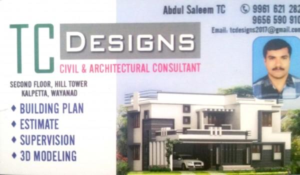 TC DESIGNS, INTERIOR & ARCHITECTURE,  service in Kalpetta, Wayanad