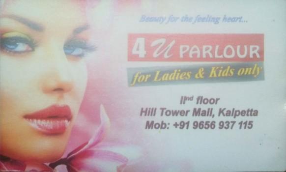 4U PARLOUR, BEAUTY PARLOUR,  service in Kalpetta, Wayanad