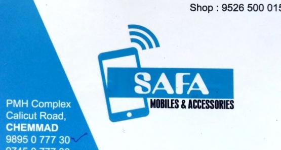 SAFA MOBILES ACCESSORIES, MOBILE SHOP,  service in Chemmad, Malappuram