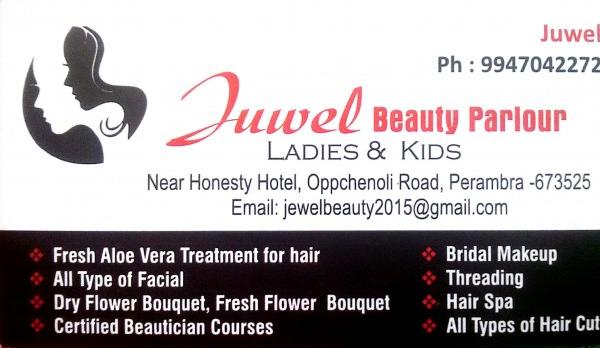 JUWEL BEAUTY PARLOUR, BEAUTY PARLOUR,  service in perambra, Kozhikode