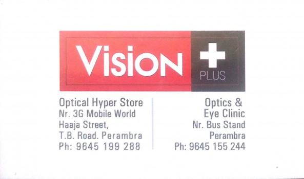 VISION PLUS, OPTICAL SHOP,  service in perambra, Kozhikode