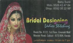 BRIDAL DESIGNING LADIES STITCHINGS, TAILORS,  service in Kozhikode Town, Kozhikode