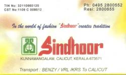 SINDHOOR, TEXTILES,  service in Kozhikode Town, Kozhikode