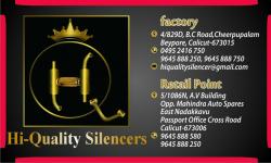 Hi-Quality Silencers, LUBES AND SPARE PARTS,  service in Kozhikode Town, Kozhikode