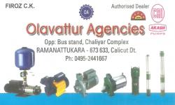 Olavattor Agencies, ELECTRICAL / PLUMBING / PUMP SETS,  service in Ramanattukara, Kozhikode