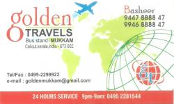 GOLDEN TRAVELS, TOURS & TRAVELS,  service in Mukkam, Kozhikode