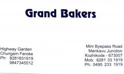 Grand Bakers, BAKERIES,  service in Kozhikode Town, Kozhikode