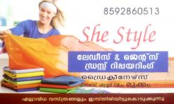 SHE STYLE, TAILORS,  service in Mukkam, Kozhikode