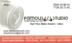 FAMOUS STUDIO, STUDIO & VIDEO EDITING,  service in Mukkam, Kozhikode