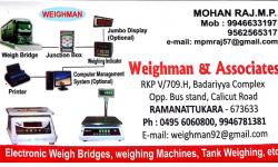 WEIGHMAN & ASSOCIATES, ELECTRICAL / PLUMBING / PUMP SETS,  service in Ramanattukara, Kozhikode
