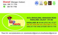 TOP TASTE food & catering service, EVENT MANAGEMENT,  service in Kadalundi, Kozhikode