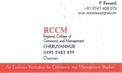 RCCM, COLLEGE,  service in Cheruvannur, Kozhikode