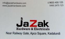 JAZAK Hardware & Electricals, ELECTRICAL / PLUMBING / PUMP SETS,  service in Kadalundi, Kozhikode