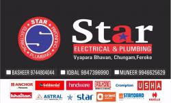 STAR ELECTRICAL & PLUMBING, ELECTRICAL / PLUMBING / PUMP SETS,  service in Farooke, Kozhikode