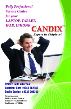 CANDIX, LAPTOP & COMPUTER SERVICES,  service in Kozhikode Town, Kozhikode