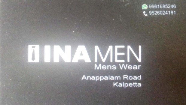 INA MAN, GENTS WEAR,  service in Kalpetta, Wayanad