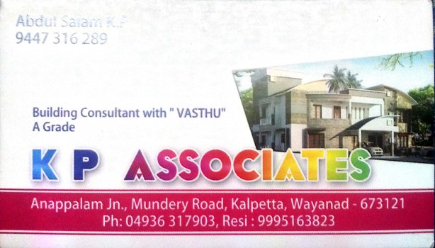 KP ASSOCIATES, BUILDERS & DEVELOPERS,  service in Kalpetta, Wayanad