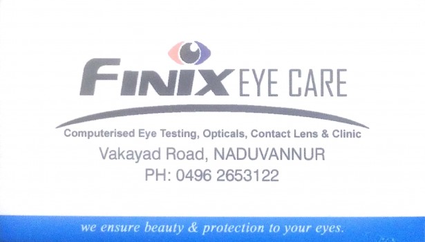 FINIX EYE CARE, OPTICAL SHOP,  service in Naduvannur, Kozhikode