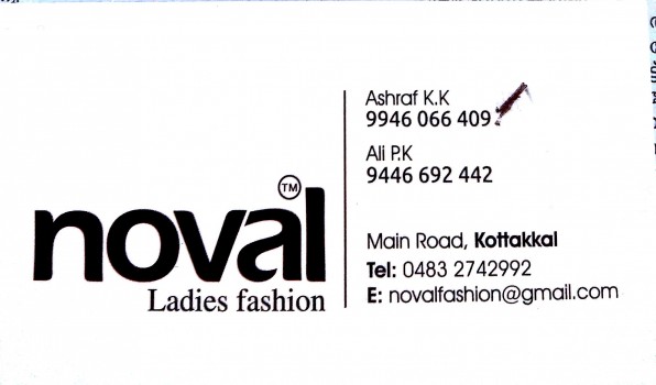 NOVAL LADIES FASHION, LADIES & KIDS WEAR,  service in Kottakkal, Malappuram