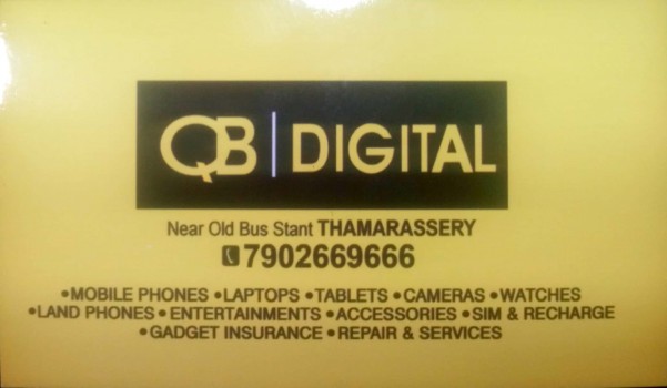 QB DIGITAL, MOBILE SHOP,  service in Thamarassery, Kozhikode