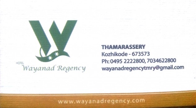 WAYANAD REGENCY, 3 STAR HOTEL,  service in Thamarassery, Kozhikode