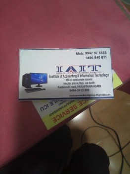 IAIT, COMPUTER TRAINING,  service in Parappanangadi, Malappuram