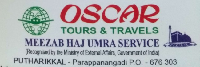 OSCAR TOURS AND TRAVELS, TOURS & TRAVELS,  service in Parappanangadi, Malappuram