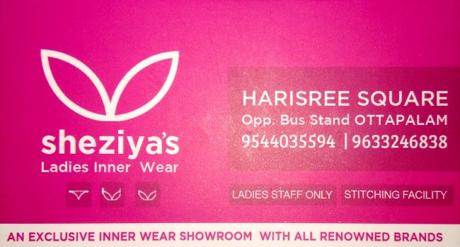 SHEZIYAS, LADIES & KIDS WEAR,  service in Ottappalam, Palakkad