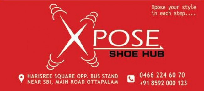 XPOSE SHOE HUB, FOOTWEAR SHOP,  service in Ottappalam, Palakkad