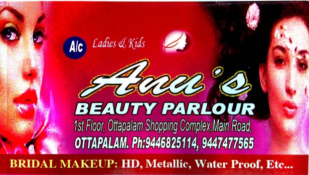 ANUS, BEAUTY PARLOUR,  service in Ottappalam, Palakkad