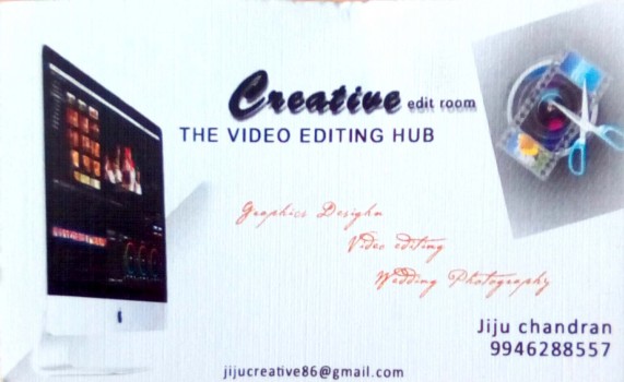 CREATIVE, STUDIO & VIDEO EDITING,  service in Vadakara, Kozhikode