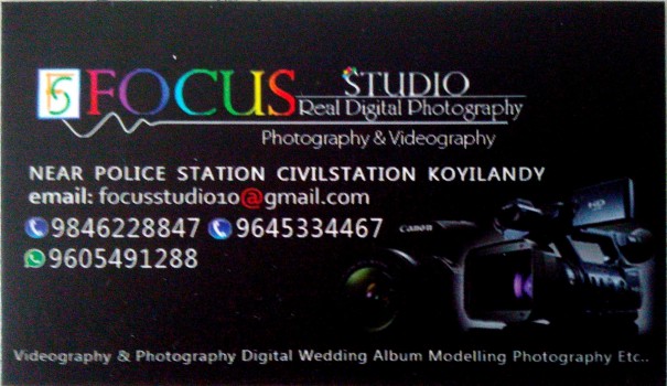 FOCUS STUDIO, STUDIO & VIDEO EDITING,  service in Koyilandy, Kozhikode